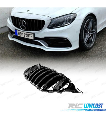 CALANDRE MERCEDES W205 LOOK GT-R NOIR BRILLANT