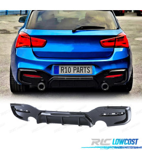 DIFFUSEUR BMW F20 F21 LCI 15-19 LOOK M PERFORMANCE NOIR BRILLANT O---O