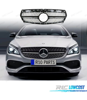 CALANDRE MERCEDES CLA C117 16-19 LOOK GT DIAMANT NOIR