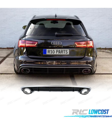 DIFFUSEUR AUDI A6 4G 15-18 LOOK RS + EMBOUTS D´ÉCHAPPEMENT