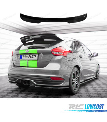 SPOILER BECQUET FORD FOCUS MK3 11-14 NOIR BRILLANT LOOK ST
