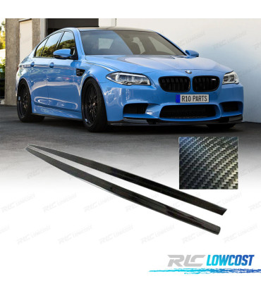 RAJOUTS BAS DE CAISSE BMW F10 F11 LOOK M PERFORMANCE CARBONE