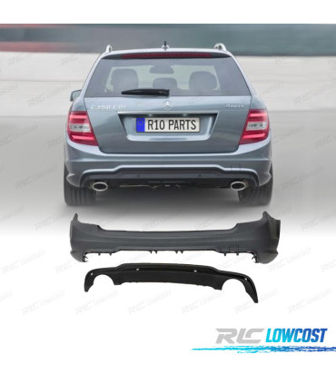 PARE CHOCS ARRIÈRE MERCEDES CLASSE C KOMBI W204 07-14 LOOK AMG