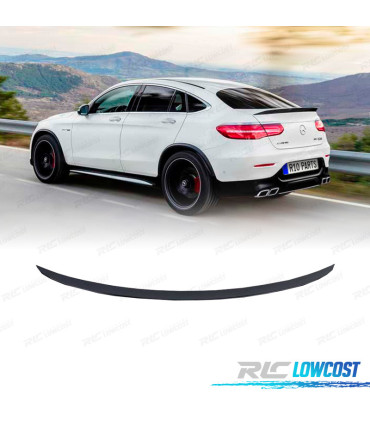 AILERON BECQUET LAME COFFRE MERCEDES GLC COUPÉ C253 15-22 LOOK AMG NOIR BRILLANT