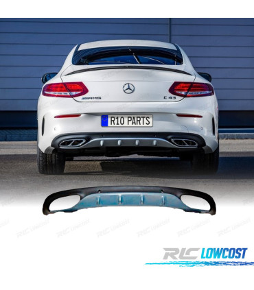 DIFFUSEUR ARRIÈRE MERCEDES W205 COUPÉ AMG 14-18 LOOK C63