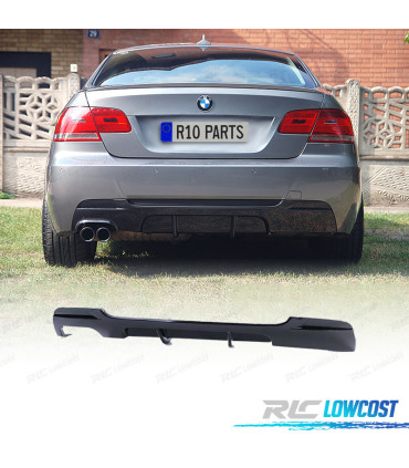 DIFFUSEUR ARRIÈRE BMW E92 E93 COUPÉ CABRIO 05-13 LOOK M PERFORMANCE NOIR BRILLANT