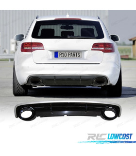 DIFFUSEUR ARRIÈRE AUDI A6 C6 AVANT LOOK RS6 04-08 NOIR BRILLANT