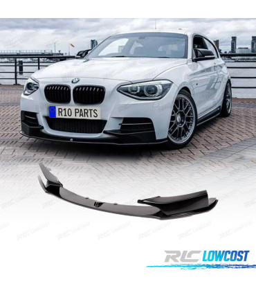 SPOILER LAME AVANT BMW F20 F21 11-15 NOIR BRILLANT M PERFORMANCE