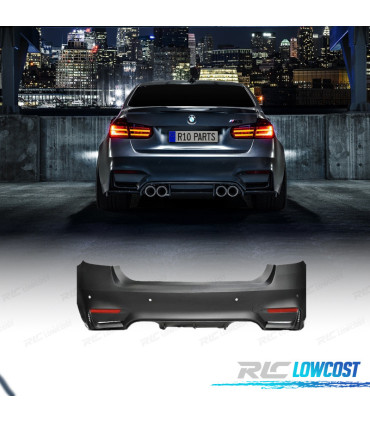 PARE-CHOCS ARRIÈRE BMW F30 LOOK M3 PDC + EMBOUTS D´ÉCHAPPEMENT