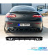 DIFFUSEUR ARRIÈRE MERCEDES CLASE E C238 16- AMG NOIRE LOOK E63 + EMBOUTS