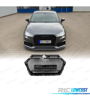 CALANDRE AUDI A3 II 16-20 LOOK RS3 NOIR