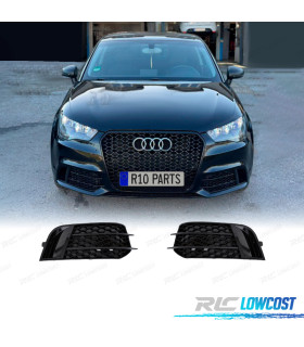 GRILLE AUDI A1 12-15 LOOK RS1 NOIR BRILLANT