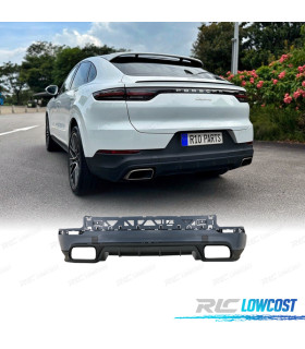 PARE-CHOQUES ARRIÈRE PORSCHE CAYENNE 18-23 + DIFFUSEUR LOOK TURBO