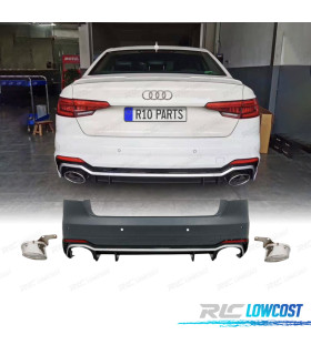 PARE-CHOCS ARRIÈRE AUDI A4 B9 SEDAN 16- LOOK RS4