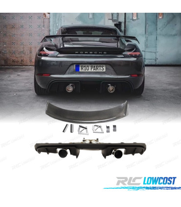 KIT CARROSSERIE PORSCHE CAYMAN 718 17-23 LOOK GT4 CARBONE