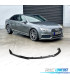 SPOILER LAME FRONTAL AUDI A4 B9 BERLINE AVANT 15-19 NOIR BRILLANT ABS