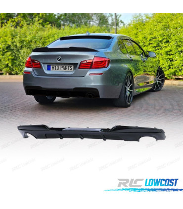 DIFFUSEUR BMW F10 F11 LOOK M NOIR BRILLANT