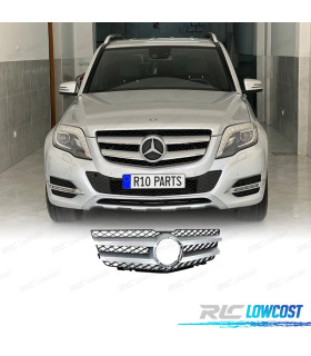CALANDRE MERCEDES GLK X204 08-12 LOOK AMG NOIR ARGENT