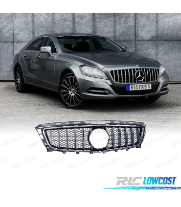 CALANDRE MERCEDES CLS C218 11-14 LOOK GT NOIR CHROMÉ