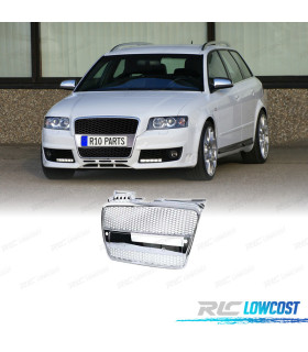 CALANDRE AUDI A4 B7 04-07 LOOK S LINE CHROMÉ PDC