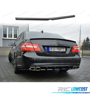 AILERON BECQUET LAME COFFRE MERCEDES CLASSE E W212 BERLINE LOOK AMG NOIR BRILLANT