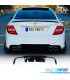 DIFFUSEUR MERCEDES CLASSE C W204 LOOK AMG C63 NOIR BRILLANT