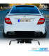 DIFFUSEUR MERCEDES W204 07-14 LOOK C63 AMG NOIR BRILLANT