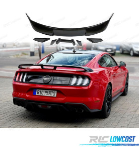AILERON SPOILER FORD MUSTANG LOOK GT500 15-19 NOIR BRILLANT