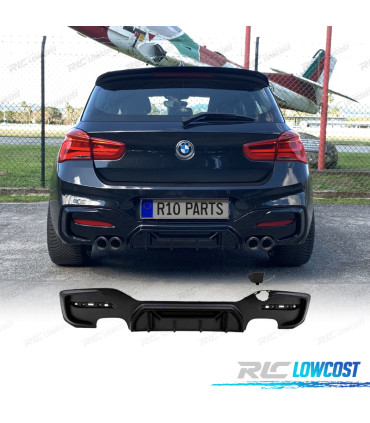 DIFFUSEUR BMW F20 LCI 15-19 LOOK M COMPETITION NOIR MAT