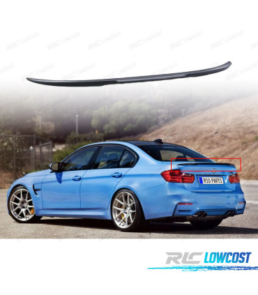 SPOILER AILERON BMW F30 F80 LOOK M3 NOIR BRILLANT