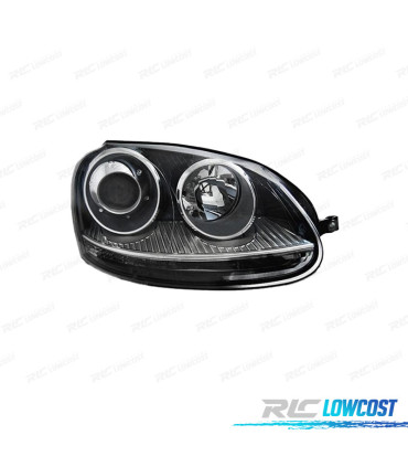 PHARE DROIT XÉNON VOLKSWAGEN VW GOLF 5 GTI 03-08 LOOK GTI FOND NOIR