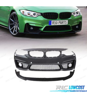PARE-CHOCS FRONTAL BMW SÉRIE 4 F32 F33 F36 13-18 LOOK M4 SRA PDC ANTIBROUILLARD + SPOILER LIP