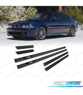 BANDES DE PROTECTIONS LATÉRALES BMW SÉRIE 5 E39 SEDAN LOOK M5 NOIR MAT