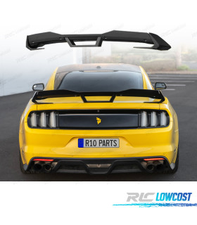 AILERON SPOILER FORD MUSTANG 15-23 LOOK DARK HORSE WICKER BILL NOIR BRILLANT