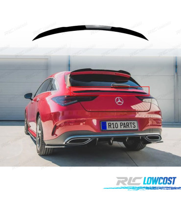 AILERON SPOILER MERCEDES CLA X118 19-23 NOIR BRILLANT