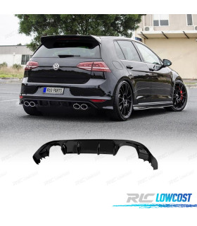 DIFFUSEUR VOLKSWAGEN VW GOLF 7.5 17-20 LOOK R DOUBLE SORTIE