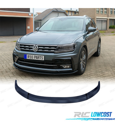 SPOILER LIP VOLKSWAGEN VW TIGUAN 16-20 LOOK R-LINE NOIR BRILLANT