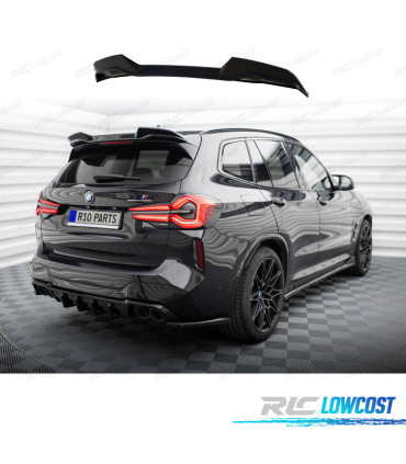 SPOILER DE TOIT BMW X3 G01 LCI 21-24 LOOK M NOIR BRILLANT