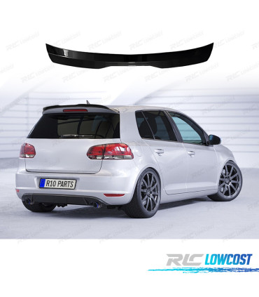 AILERON SPOILER VOLKSWAGEN VW GOLF 6 08-12 NOIR BRILLANT