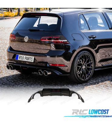 DIFFUSEUR VOLKSWAGEN VW GOLF 7.5 17-20 + FEU STOP LOOK TCR DOUBLE SORTIE