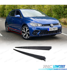 RAJOUT BAS DE CAISSE VOLKSWAGEN VW POLO 17- LOOK GTI NOIR MAT