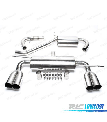 POT D'ÉCHAPPEMENT AUDI A3 8P 03-12 ACIER DOUBLE
