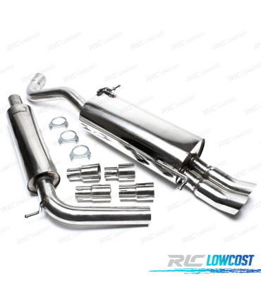 POT D'ÉCHAPPEMENT VOLKSWAGEN VW POLO 9N 01-05 DOUBLE