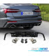 DIFFUSEUR AUDI A6 C8 AVANT 18-22 LOOK RS6 NOIR BRILLANT + EMBOUTS D'ÉCHAPPEMENT