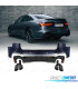 BOUCLIER ARRIÈRE AUDI A6 SEDAN 18-24 LOOK RS6 ABT EMBOUTS D'ÉCHAPPEMENT NOIR BRILLANT
