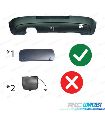 DIFFUSEUR VOLKSWAGEN VW GOLF 5 03-08 LOOK GTI BARRE DE REMORQUAGE
