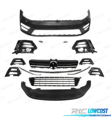 PARE CHOCS FRONTAL VOLKSWAGEN VW GOLF 7 12-17 LOOK R PDC