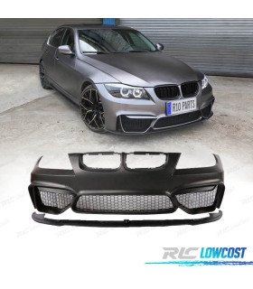 PARE CHOCS AVANT BMW E90 E91 05-08 LOOK M4 + SPOILER LIP