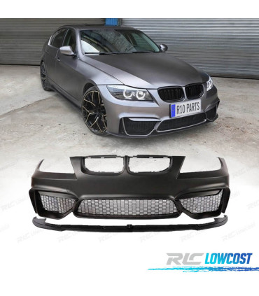 PARE CHOCS AVANT BMW E90 E91 05-08 LOOK M4 + SPOILER LIP