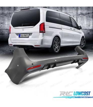 PARE-CHOCS ARRIERE MERCEDES VITO W447 14-19 LOOK AMG PDC